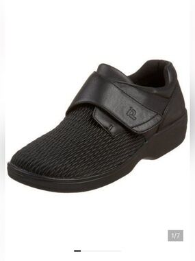 Propet "Olivia" Black Leather Wide Comfy Shoes Women’s US Size 8.5 W(D)
